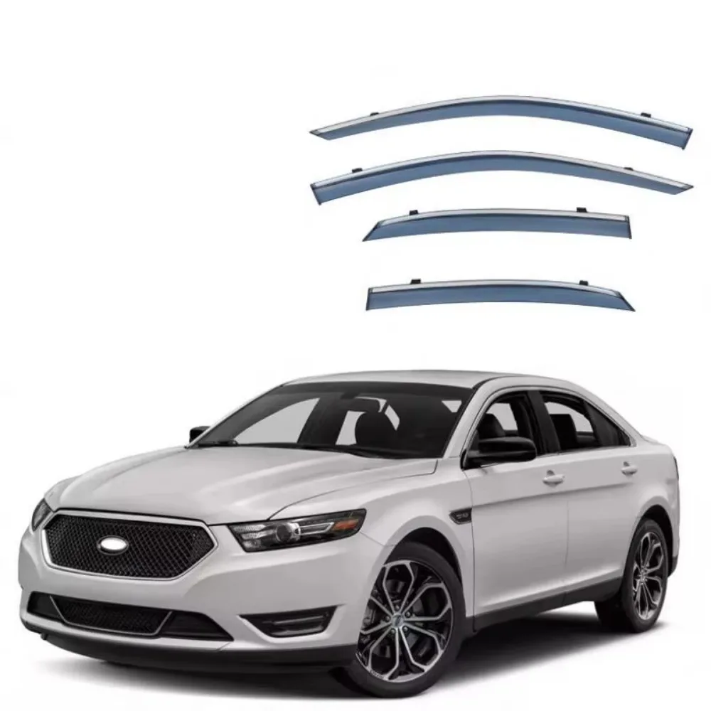 Window Visor Rain Exterior Part Body Kit Accessories For Ford Taurus 2016 2017 2018 2019 2020 2021 2022 2023 2024 2025
