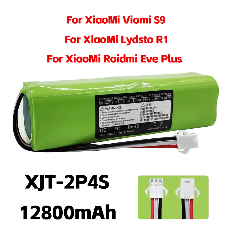 2024 100% Original For XiaoMi Viomi S9 Rechargeable Li-ion Battery Robot Vacuum Cleaner For Lydsto R1 Battery Pack Big Capacity