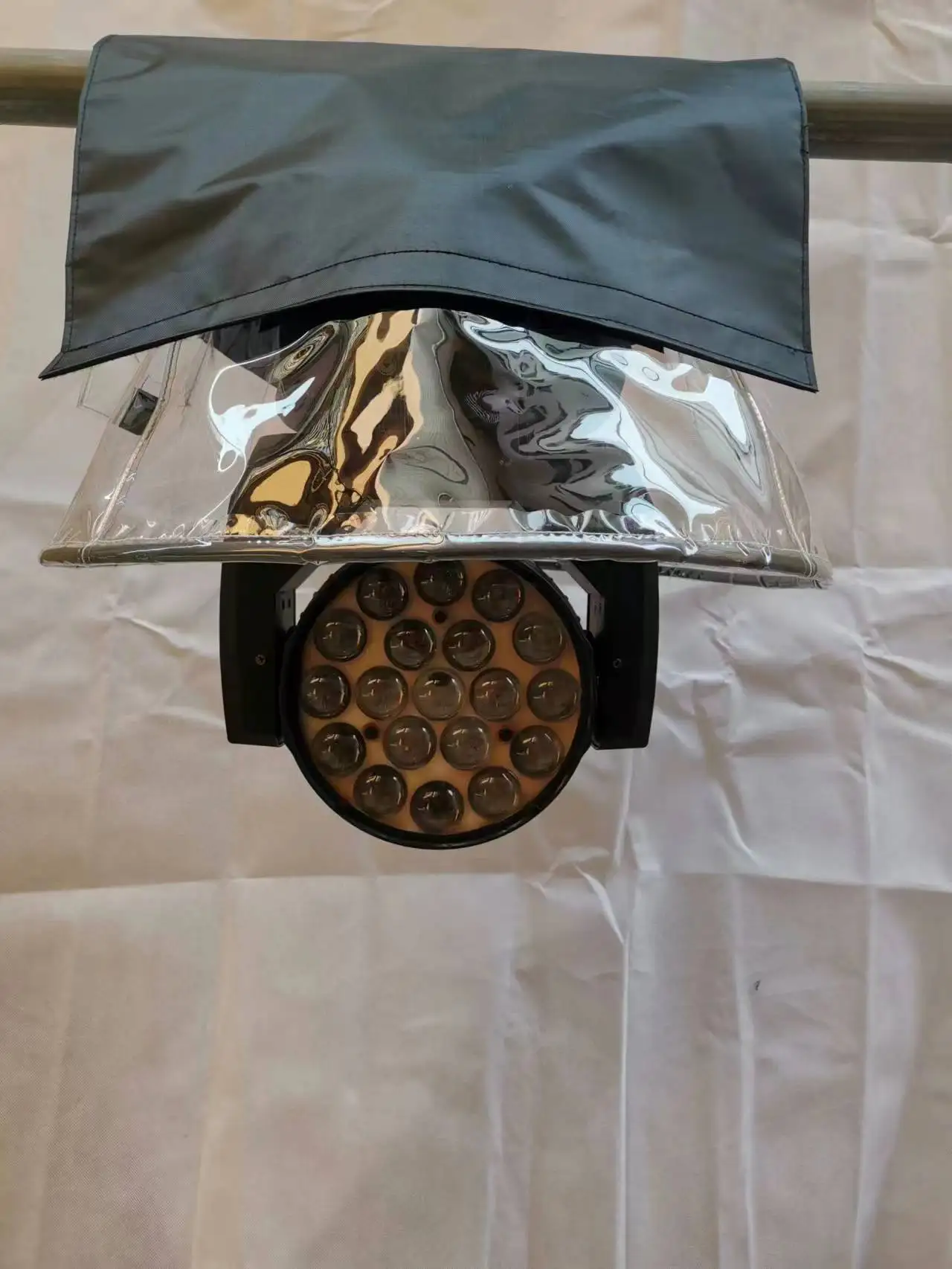Hot Sale 10pcs/lot Beam Moving Head Rain Cover Stage Light Use Rain Snow Coat Waterproof Covers With Transparent Crystal Plastic