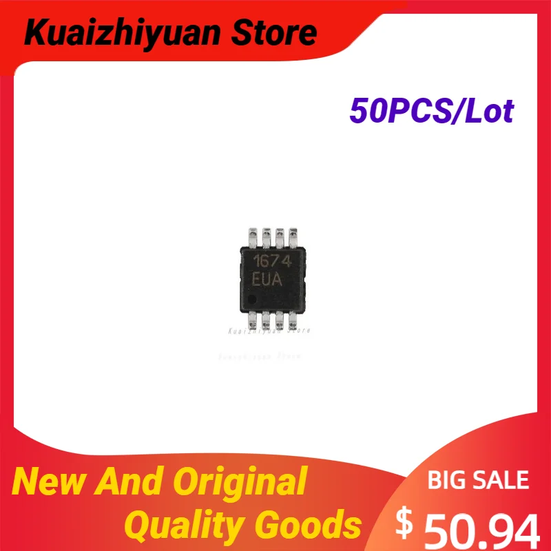 

50PCS/Lot New And Original MAX1674EUA MSOP-8 MAX1674EUA+T TSSOP-8 Low-Supply-Current Step-Up DC-DC Converters Quality Goods