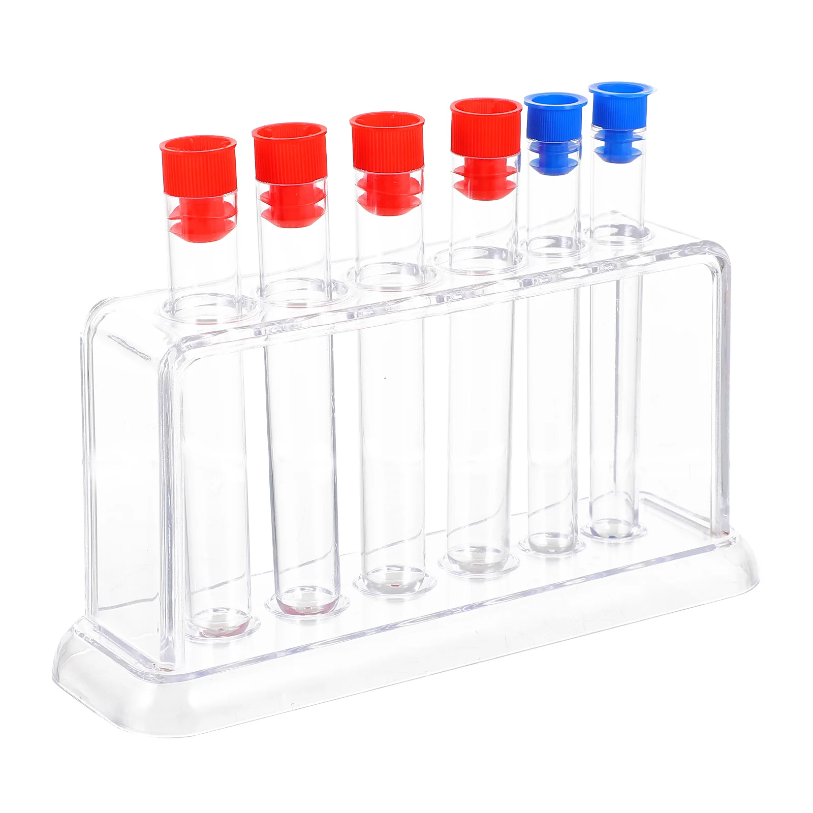 

Test Tube Rack Kids Toys Laboratory Support Vial with Tubes Shelf Plastic Holder Student Kit