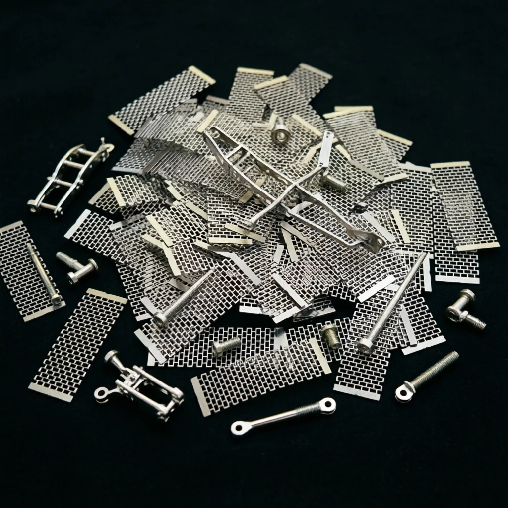 100–10pcs Metal A1 Ni80 Resistance 0.17, 0.13, 0.19, 0.2 ohms Stainless Steel U-shaped Zigzag Mesh Electronic Accessories