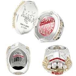 1PC New Championship ring Set souvenir Gift for Friends Ring rugby football Gift Fan souvenir ring