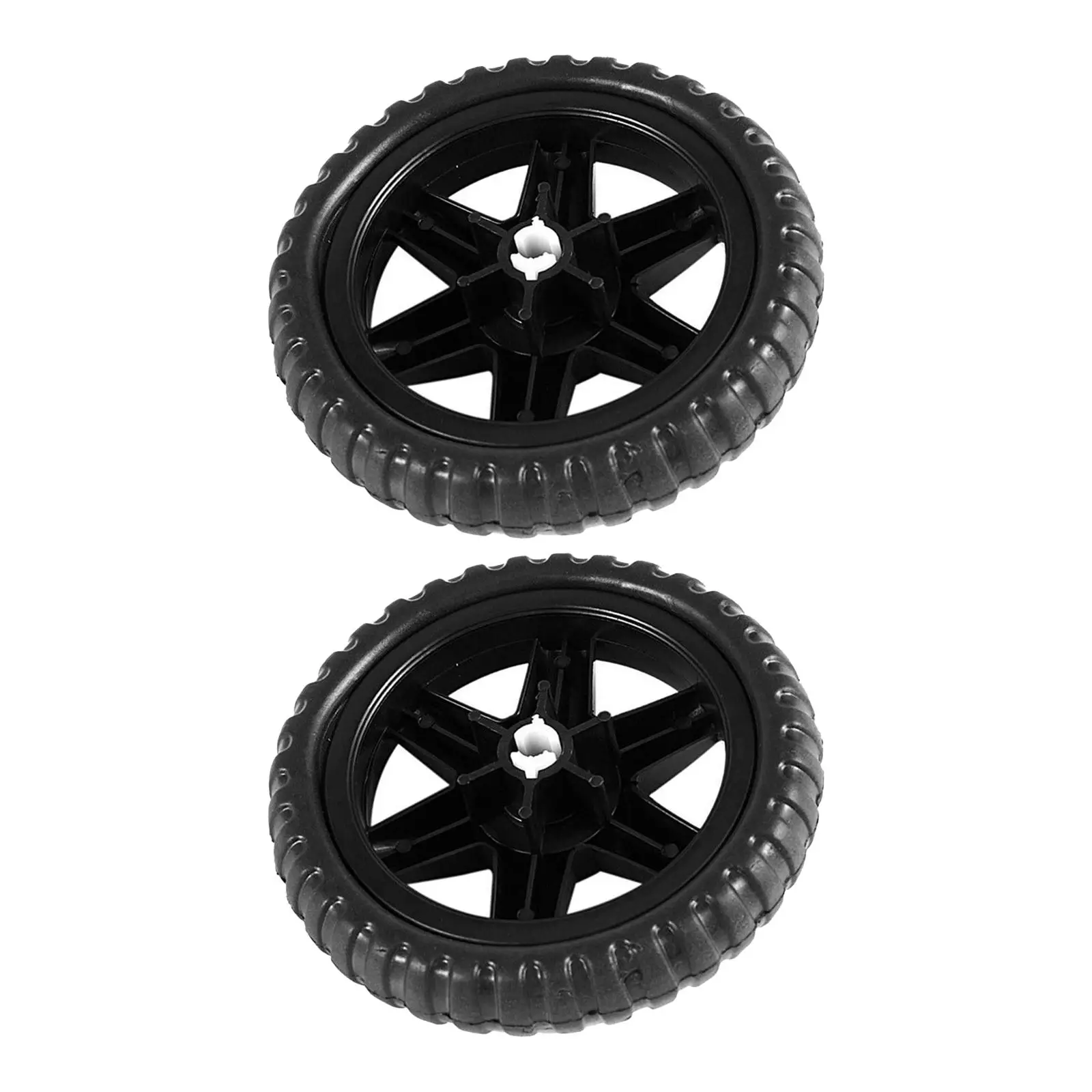 2 Pieces Wheelbarrow Tire Accessories for Travelling Cart Suitcase EVA Replacement Tire Truck Lawn Cart Flat Free Tire