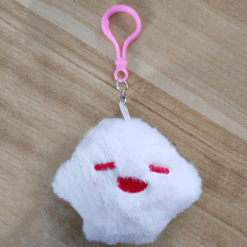 Game Hutao Cosplay Keychain Unisex Ghost Pendant Plush Doll Key Rings Accessories Key Chains