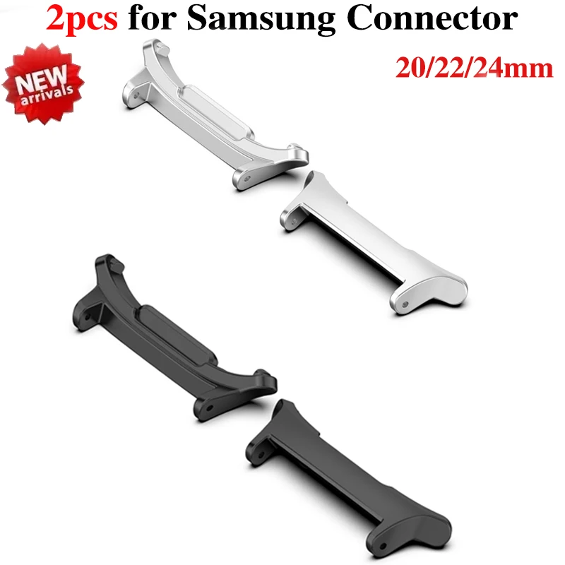 1pair Adapter For Samsung Galaxy Watch 7 Ultra 47mm Watchband Strap Connector Bracelet 316L Stainless Steel Watch 7 Accessories