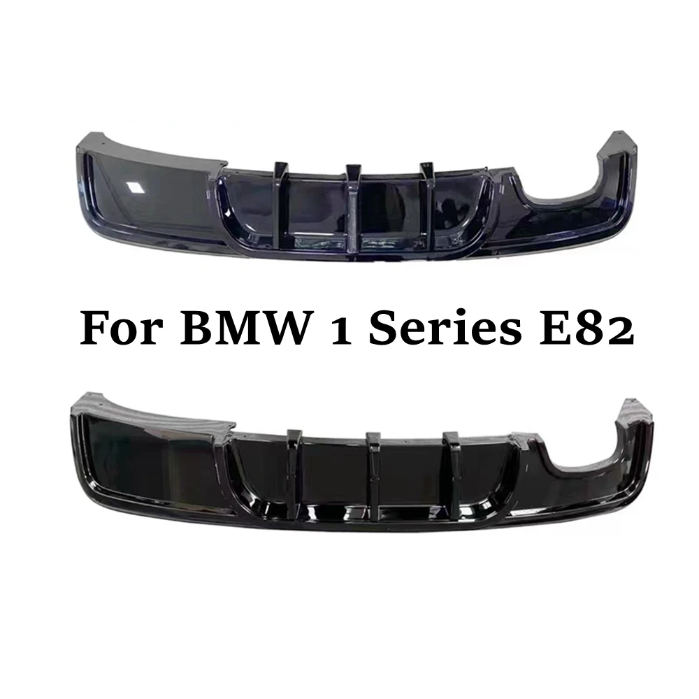 

For BMW E82 1 Series M Bumper Only 2011 - 2017 Car Rear Bumper Diffuser Lip Spoiler ABS Glossy Black