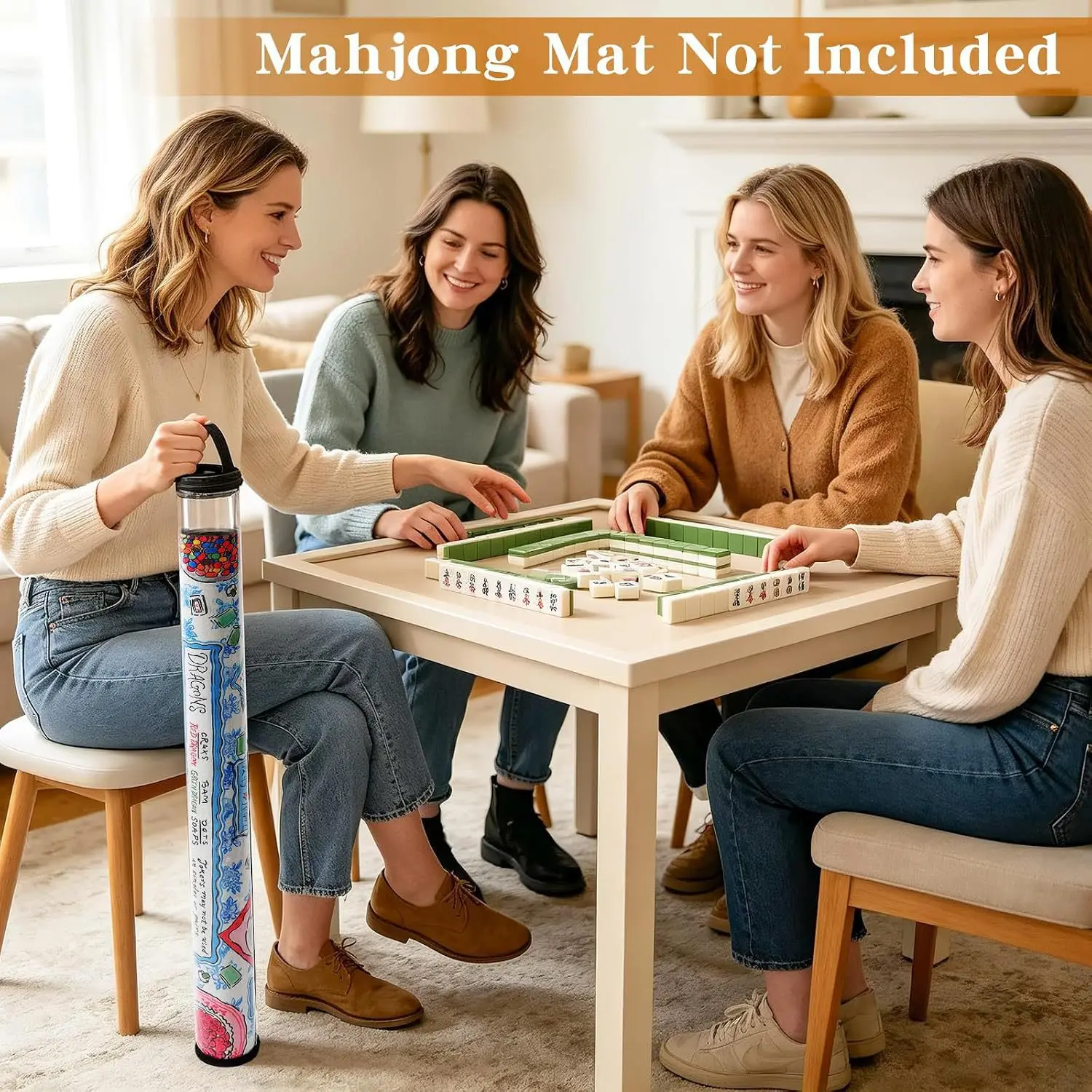 Zipper Mahjong Mat Storage Bag, 33.5