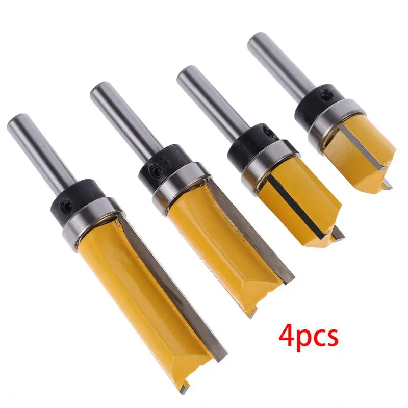 8mm Bit Engraving Milling Cutters Shank Flute Straight End Carbide Router Multi-functional Drilling Bit Trimming Machine