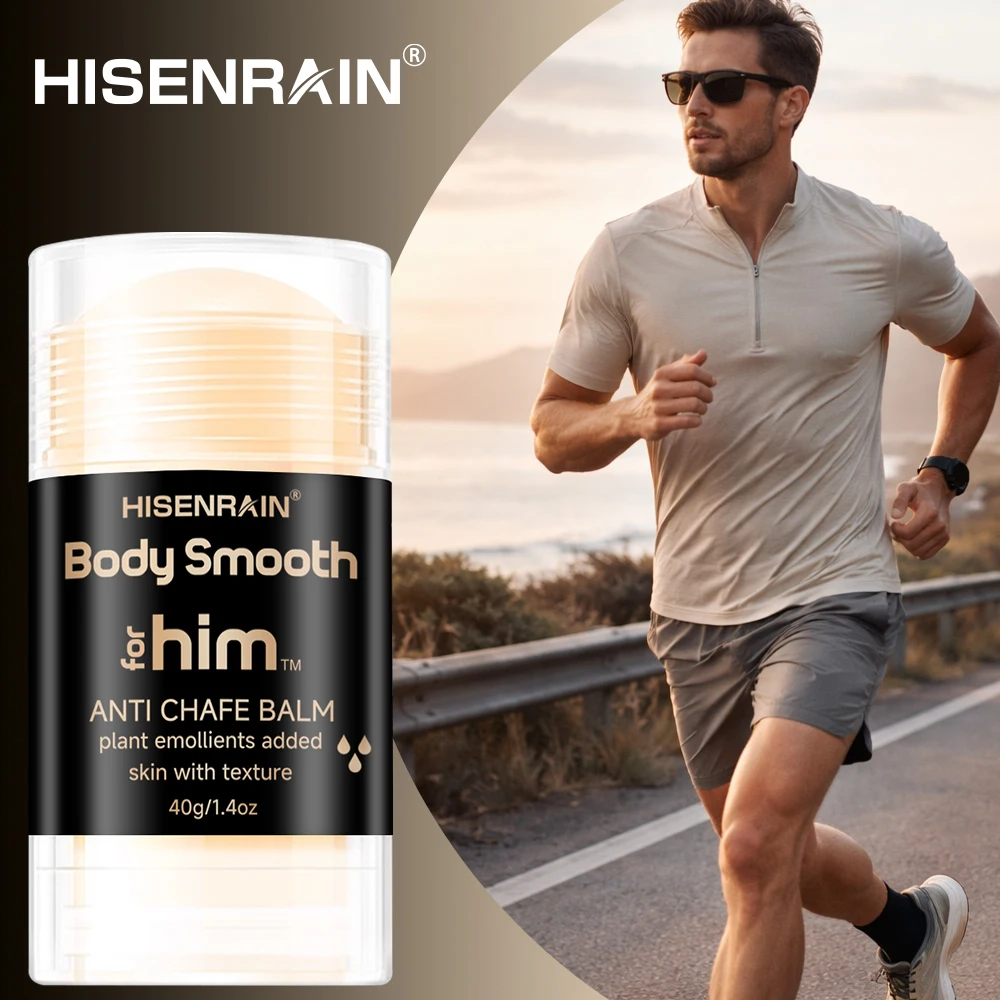 HISENRAIN Men's Friction Protection Stick, Containing Aloe vera, Shea Butter, and Ceramides, Moisturizes and Protects the Skin.