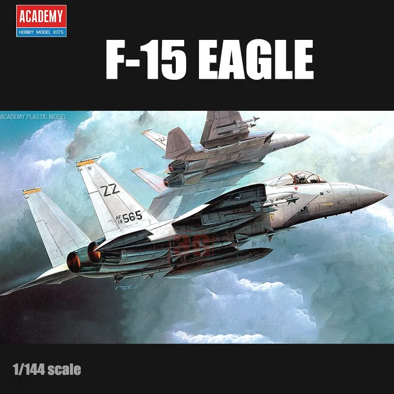 ACADEMY Plastic Model 12609 1/144 U.S. F-15 Eagle Fighter Assembly Model Building Kits For Hobby DIY