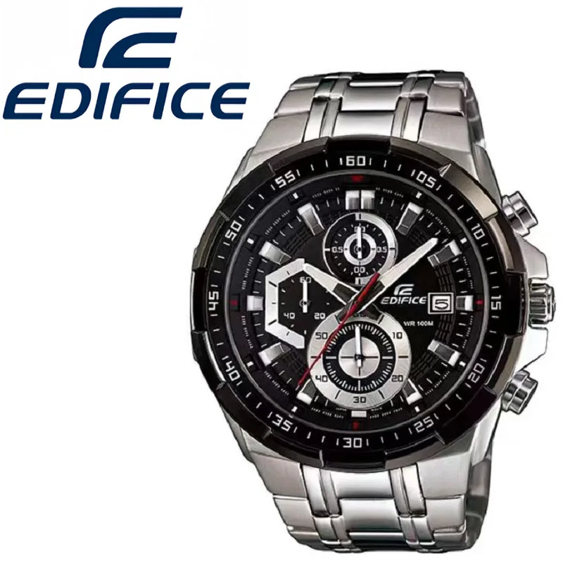 

Luxury Brand EDIFICE Watch For Man EFR-539 Series Classic Three Eye Waterproof Watch Quartz Movement Multifunction Men's Watches