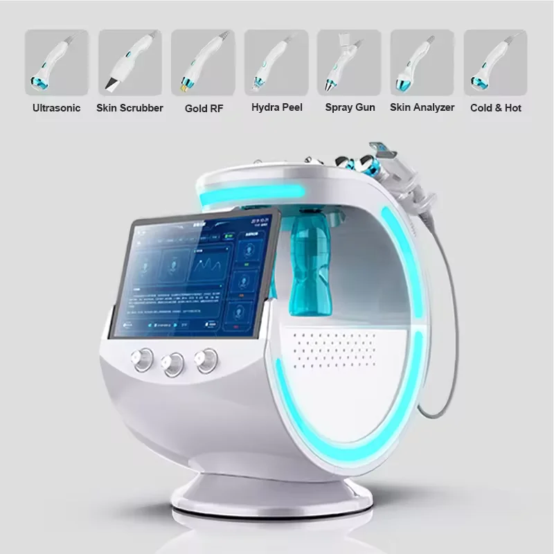 8 in 1 Skin Analyzer Facial Cleaning Microdermabrasion Diamond Water  Peeling Cleaning Machine