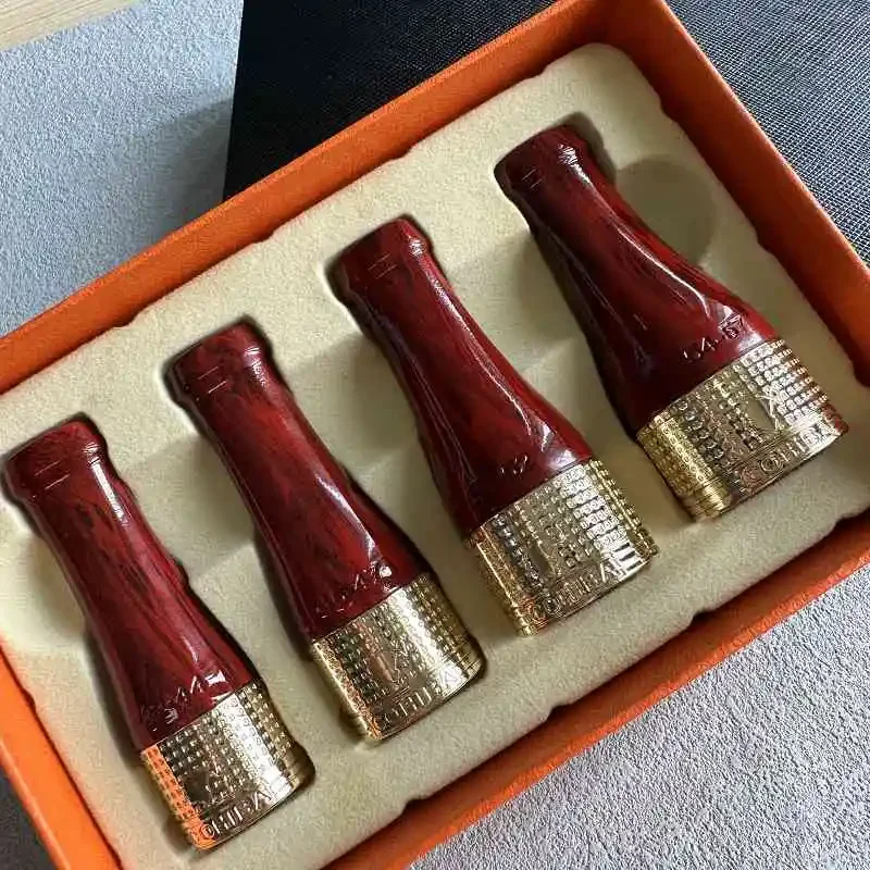 

4pcs/set Luxury Cigar Holder Pipe Set Cigar Pipe Holder Tube Cigar Mouthpiece Pipe With Gift Box 17