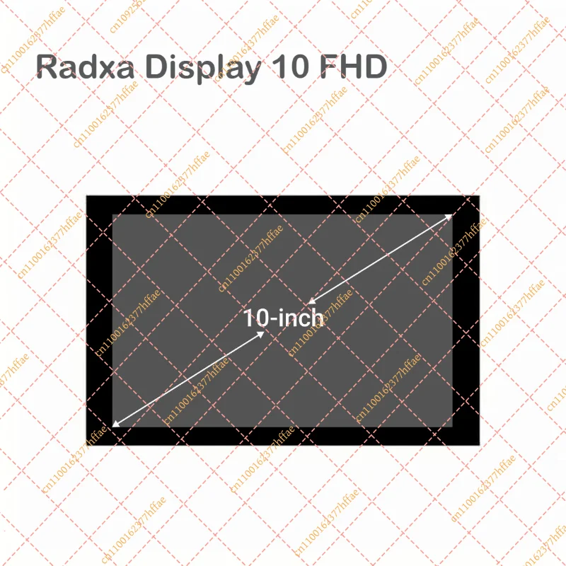 Original Radxa Display 10.1 FHD Touchscreen | 1200x1920 MIPI DSI Panel for ROCK 5A/5B & 4 Series SBCs