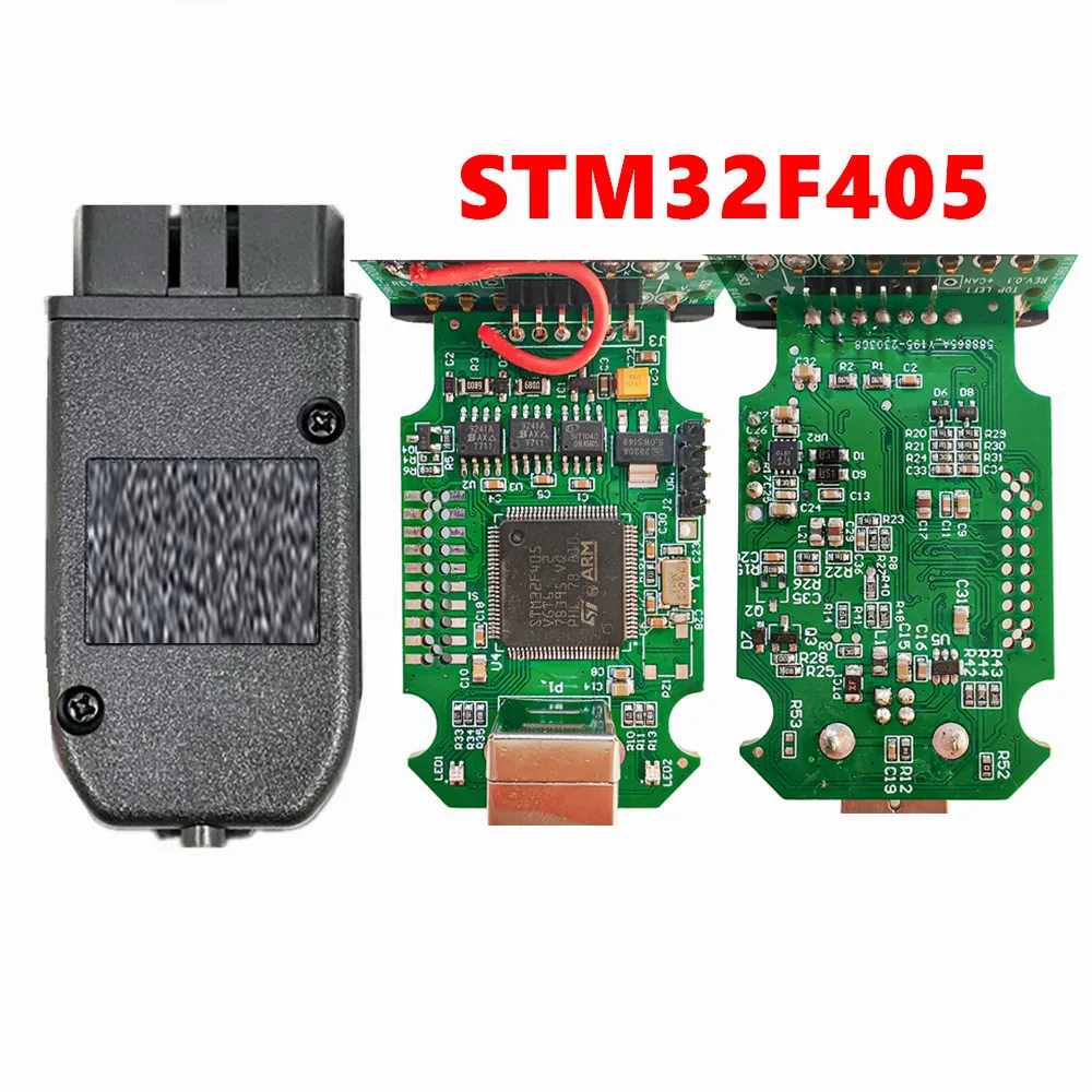 

Новейшая версия VAG B03-ST STM32F405 23,3.0 для VW 1:1 SMT OBD2, автомобильный диагностический сканер, кабель K line, оригинальный внешний корпус