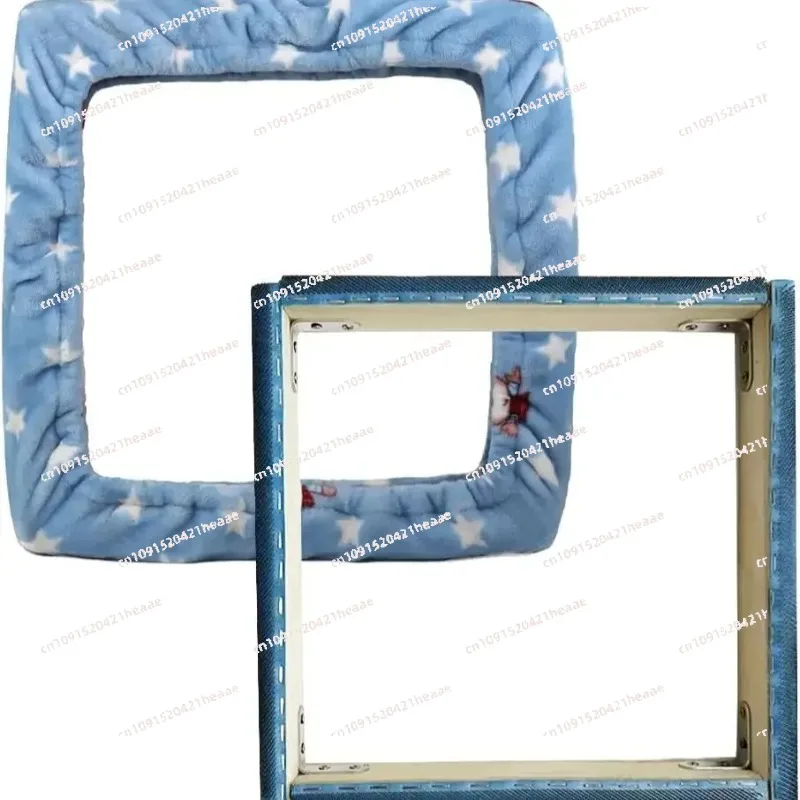 Suitable for Punch Needle Frame,  with Frame Flannel Cover，50cm Square Gripper Strip Frame, Rug Hooking Frame,