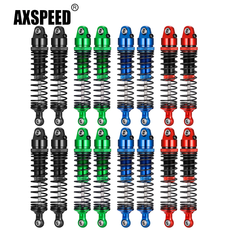

AXSPEED 4 шт. алюминиевые передние и задние амортизаторы для радиоуправляемого монстр-трака ARRMA QUAKE GROM 1/16, запчасти для тюнинга