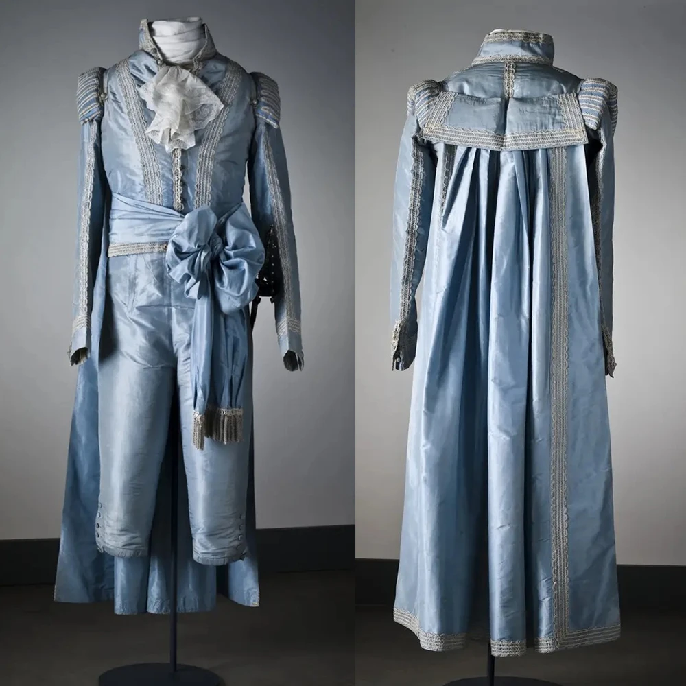 Traje aristocrático de la corte europea del siglo XVIII, traje histórico de uniforme del Rey Príncipe Real, vestido de baile de caballero isabelino Tudor