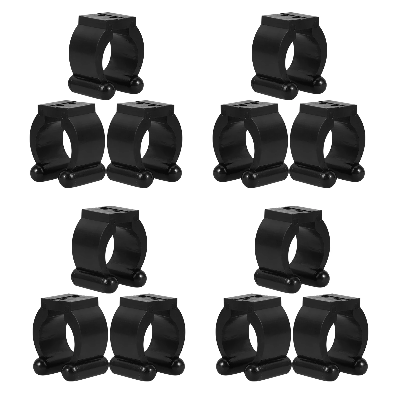 

20pcs Cue Holder Fishing Rod Clamp Pool Cue Rack Sturdy Wall Mount Bracket Medium Size for Pole Storage Stand