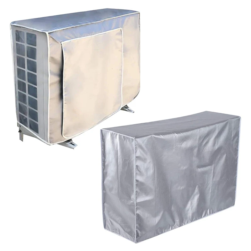 Household Air Conditioner Outer Cover Outdoor Waterproof Sunproof Rainproof Dust Cover Clean Anti-Snow Main Unit Protect Cover