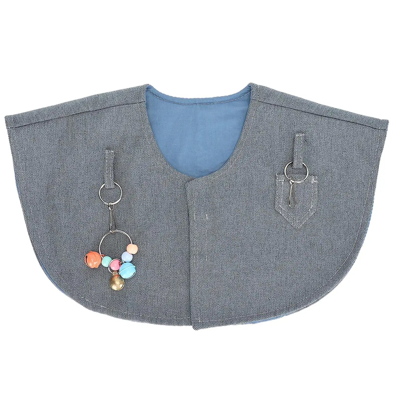 Parrot Training Shoulder Cape Protector Stand Anti scratch Anklet Pet    Shoulder Pad Diaper Shawl (Random Color Bell Pendant)