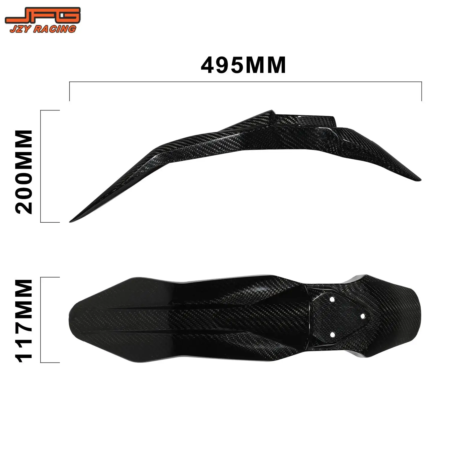 Funparts Front Fender Motorcycles Accessories Guard Mudguard Protector Carbon Fiber For Talaria Sting MX3 MX4 Enduro Motocross