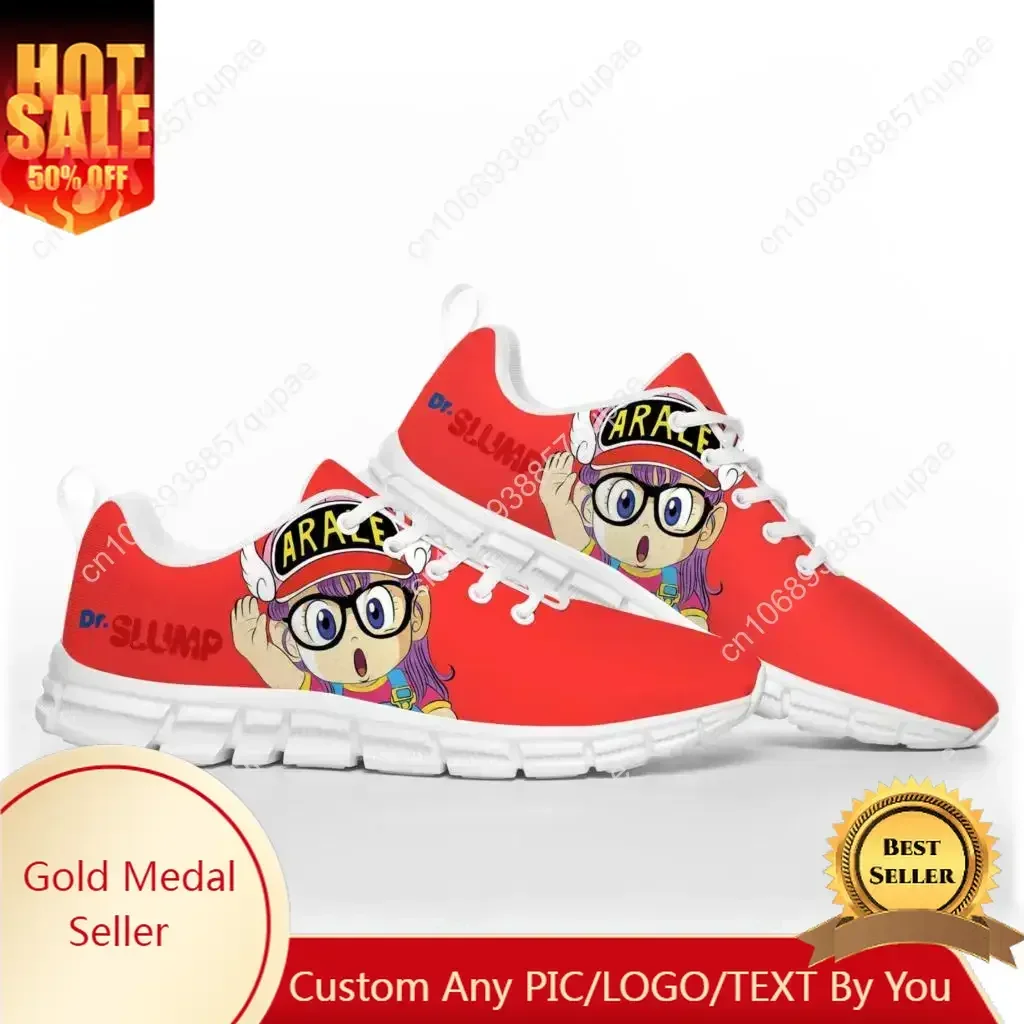 

Anime Manga Cartoon Arale Dr Slump Sports Shoes Mens Womens Teenager Sneakers Custom High Quality Couple Shoe