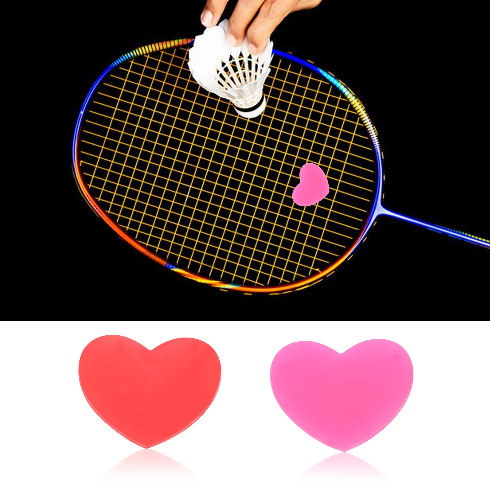 6 PCS Kid Tennis Racket Vibration Dampeners Absorber 250X250X100CM Absorbers Racquet Miss Child