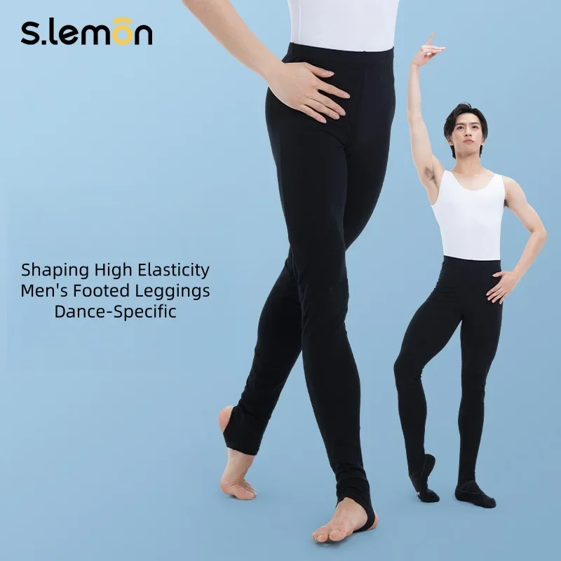 

Черные танцевальные брюки S.lemon на осень/зиму — облегающие балетки с высокой талией и дизайном ног для мужчин