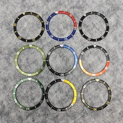 38mm SKX Watch Bezel SKX Flat Bezel Aluminum size 31.5-38mm Bezel with viscose for SKX Parts Watch O Ring  Watch Tools