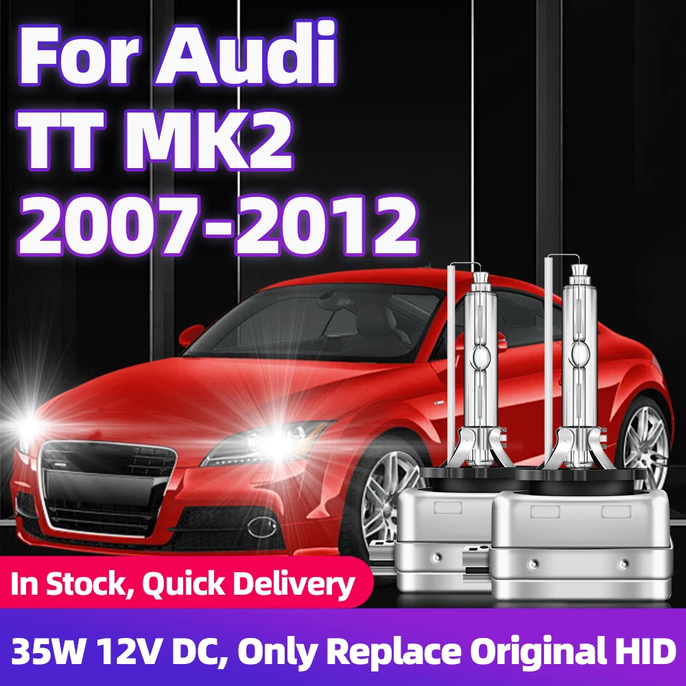 

For Audi TT MK2 2007 2008 2009 2010 2011 2012 D1S Xenon Bulbs HID Headlamp Car Headlights 12V 35W Auto Lamps 6000K 8000K 12000K