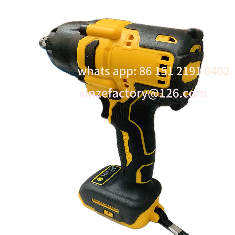 مفتاح ربط كهربائي قابل للتخصيص بدون فرش، مفتاح ربط 1/2 بوصة، عجلة سيارة لإزالة الحفر