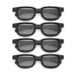 4Pcs Polarized Passive 3D Glasses for 3D TV Real 3D Cinemas for Sony Panasonic 3D Gaming and TV Frame