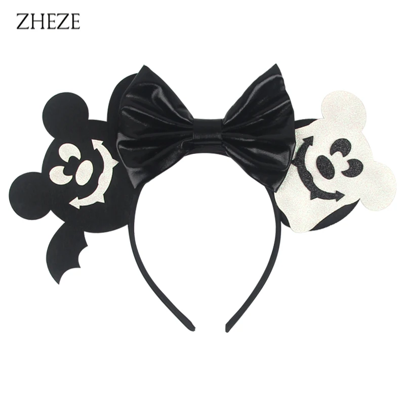 

2024 New Halloween Mouse Ears Headband For Girls Festival Party Celebration Travel Hairband Cosplay DIY Hair Accessories