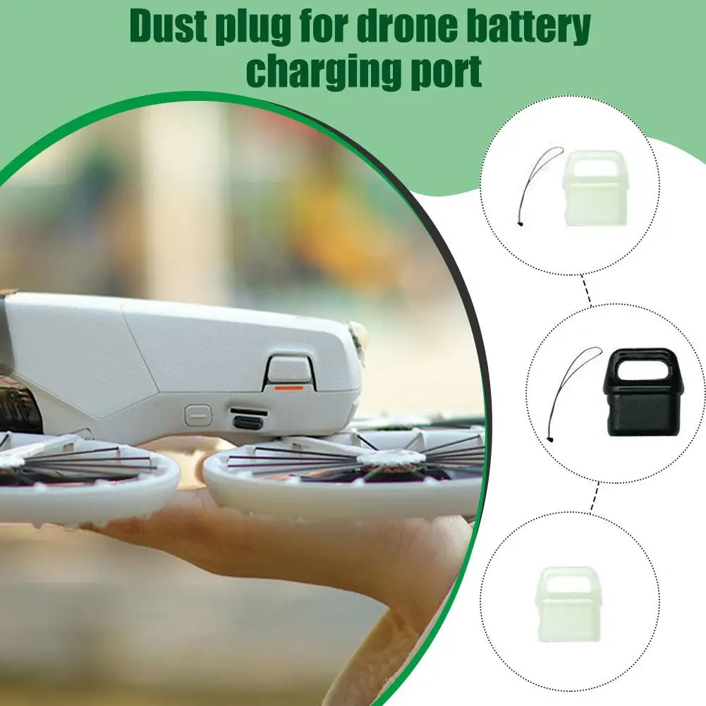 For DJI Flip Charging Port Dust Plug With Lanyard Silicone Port Protection Accessories Cover Drone Charging Dust X1M0