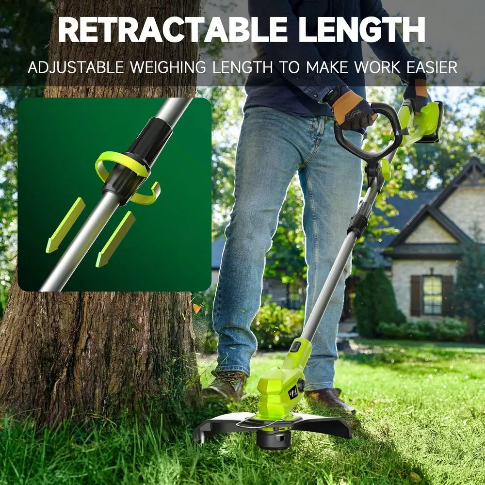 

Battery Powered21V Lightweight Cordless Lawn Mower Grass Trimmer Set, Easy Storage Maneuverability For Yard Maintenance, Garden