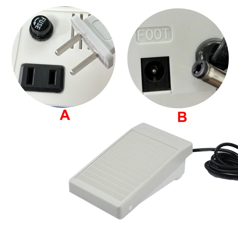 Dental Foot Control Switch for SMT Marathon Micromotor Pedal Operated Compatible with Chair Unit and Handpiece