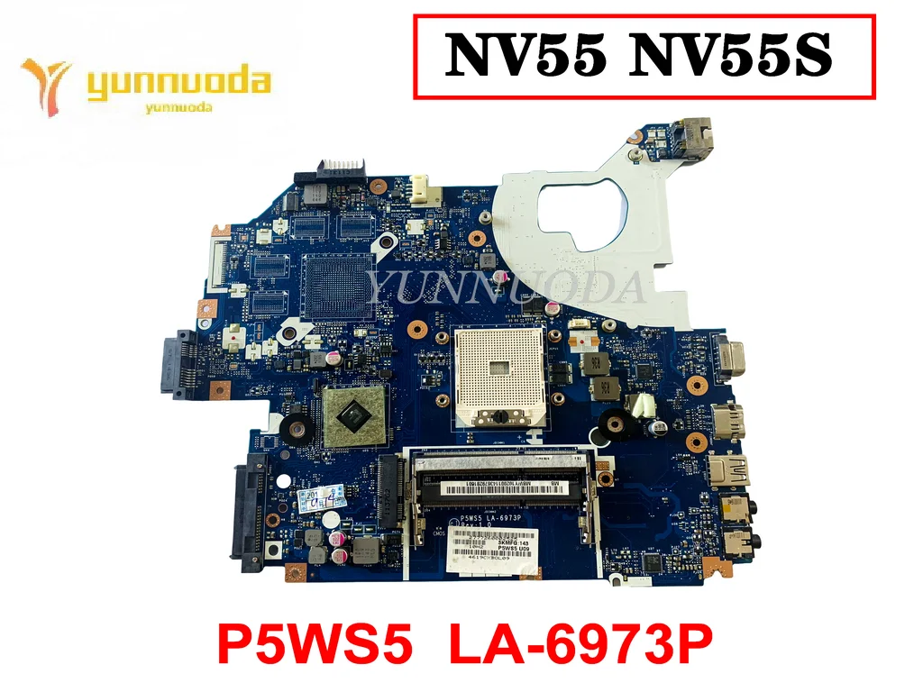 Original For Acer Gateway NV55 NV55S NV55S02U Laptop Motherboard P5WS5 LA-6973P Tested Good Free Shipping