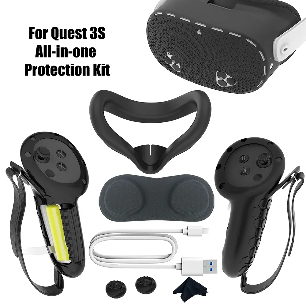 עבור חיפוש 3s בקר שרוול מגן כיסוי עדשה מכסה רוקר מכסה נדנדה החלפת סוללה עבור מטא חיפוש 3 אביזרים