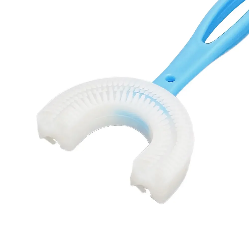 Brosse à dents en forme de U pour enfants, nettoyeur de dents souple, brosses à dents en silicone pour enfants, livres de soins bucco-dentaires, 60 pièces