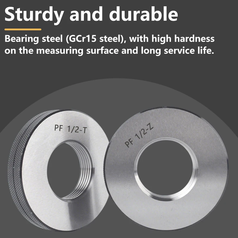 GULING 1PCS/SET PF Taper Pipe Thread Plug/Ring  Gauge Measure Tool PF 1/16 1/8 1/2 3/4 1''-- 1''1/8 1''1/4 1''1/2 1''3/4 2''--