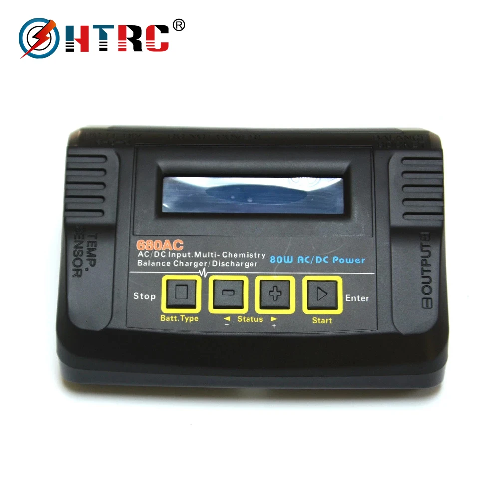 HTRC 680AC 80W 6A Battery Balance Charger AC/DC Dual Power RC  Discharger For 1-6s LiPo/LiFe/Lilon Muti Battery  Charger