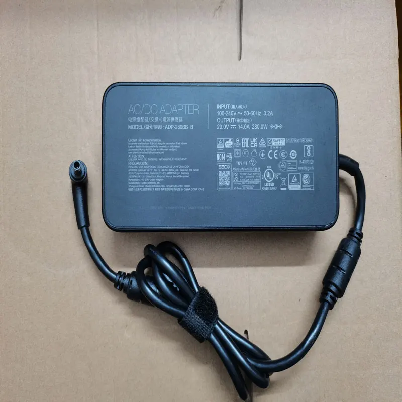 

OEM 280W 20V 14A ADP-280BB B 6.0mm Pin AC Adapter For ASUS ROG g15 g513qy,G17 G713QY Gaming Laptop Original Puryuan Charger