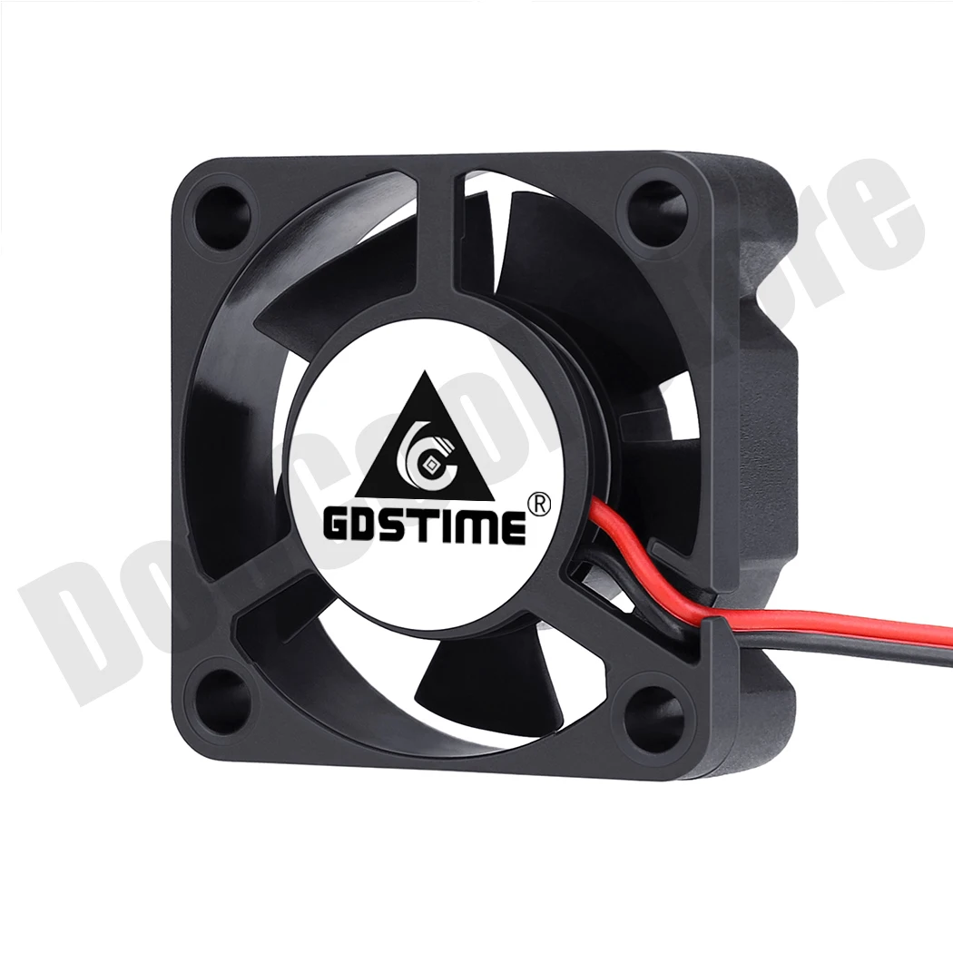 2ชิ้น gdstime 30mm x 30mm x 10mm 5V 12V 24V 3010บอลคู่พัดลมขนาดเล็ก3cm 2PIN DC ไร้แปรงสำหรับเครื่องพิมพ์3D พัดลมทำความเย็นหม้อน้ำ