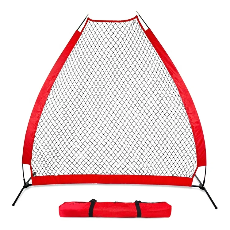 

High Quality 7FT Portable Folding Baseball Softball Training Practice Net Backstop Net And Safety Screen