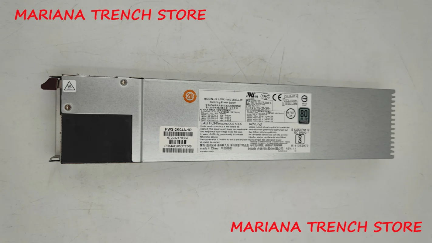 

PWS-2K04A-1R для резервного источника питания Supermicro 2000W 1U