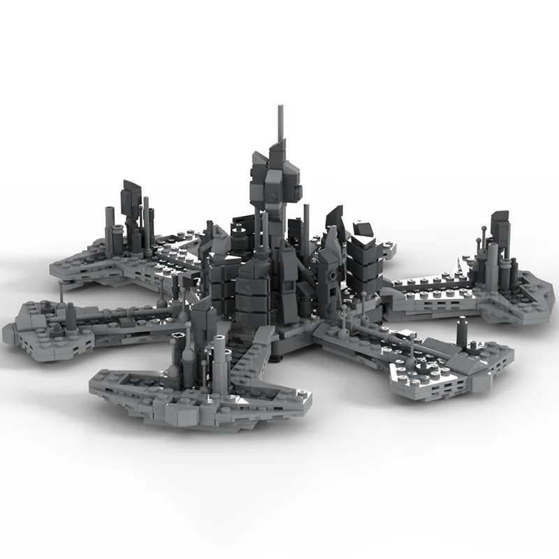 Moc ビルディングブロックアトランティス市ミニテクノロジーモジュラーレンガモデルギフトクリスマスおもちゃ DIY セットアセンブリ