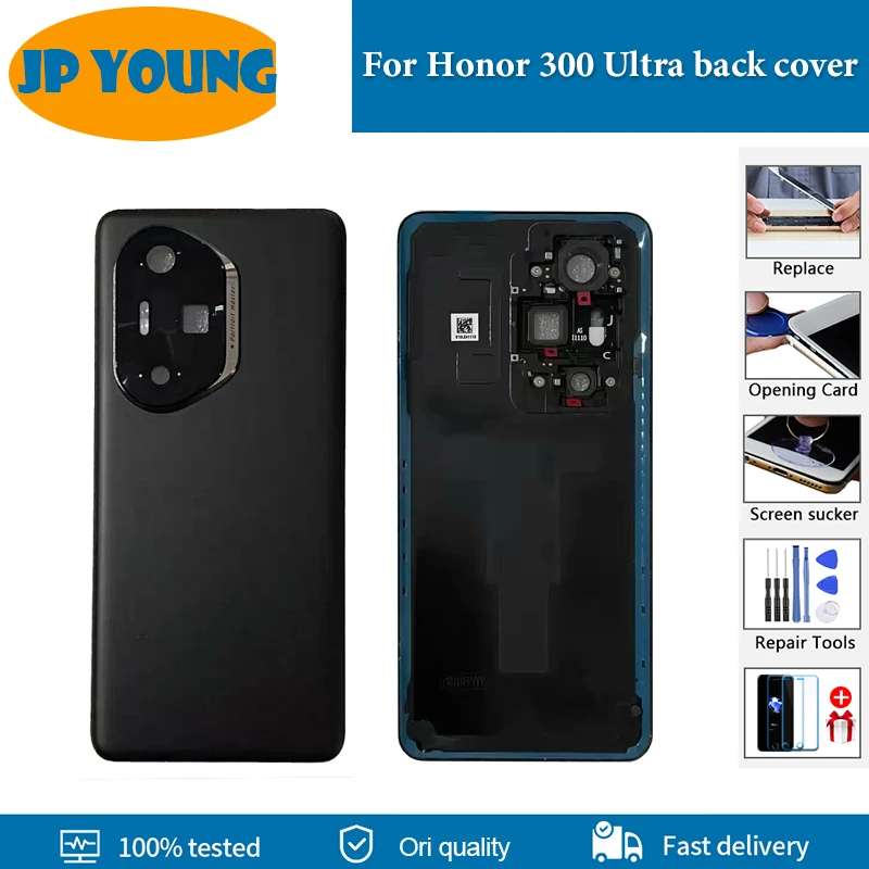 6.78''New Back glass Cover For Honor 300 Ultra LLY-LX1 Back Door Replacement Battery Case Rear Housing Cover With Camera Lens