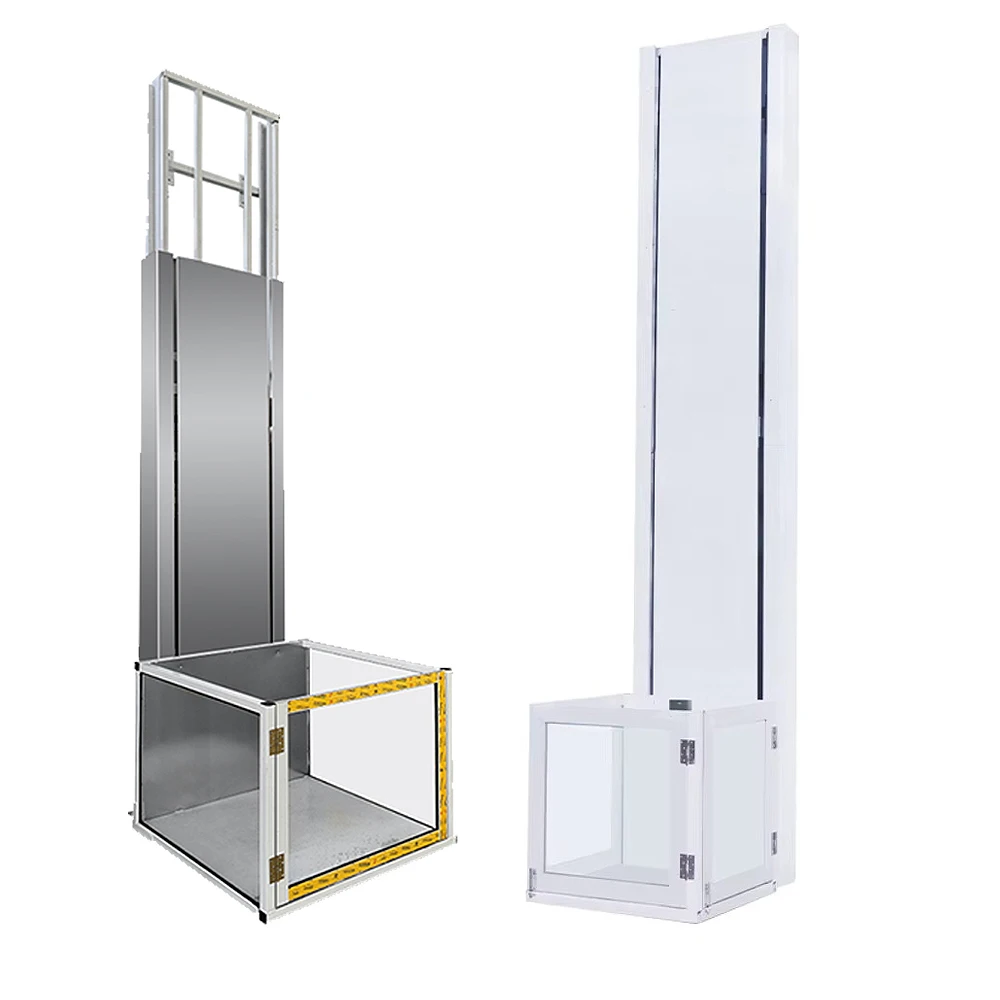 2-8 متر فيلا منزل صغير مصعد هيدروليكي رفع منصة رفع الشحن مستودع مصنع البضائع رفع المسنين مع التنقل المحدود #1